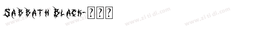 Sabbath Black字体转换